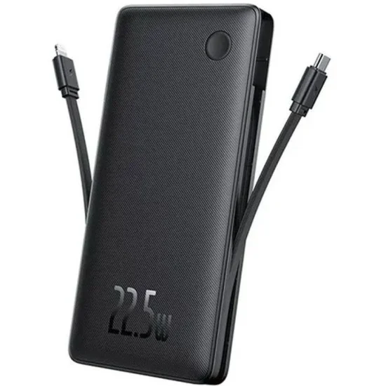 Baseus Airpow Lite Power Bank 10000Mah 22.5W Dual-Cable Cosmic Black